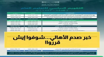 28 يوماً للمعلمين.. جدول مواعيد الإجازات الجديدة في التقويم الدراسي المرتقب